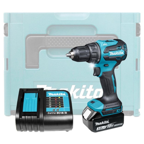 Дрель-шуруповерт ударная аккумуляторная Makita DHP490SF1J