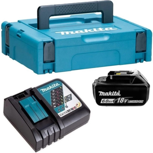Набор LXT 18В MKP1RG181 аккумулятор BL1860B 6.0Ач, зарядное Makita DC18RC (198106-7)