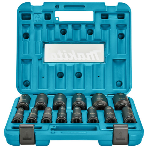 Головки торцевые ударные 1/2" 10 - 32 мм Impact Black (набор 14шт) Makita E-16586