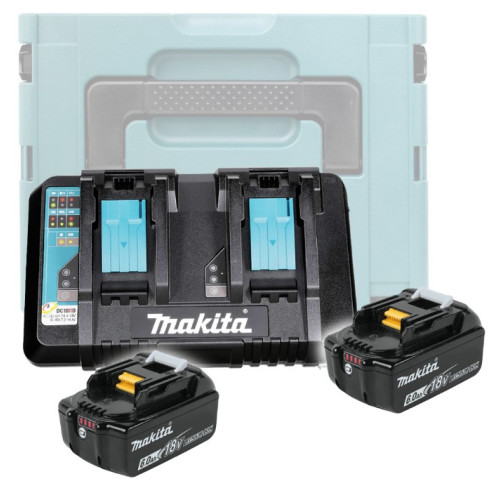 Набор LXT 18В аккумулятор 2 х BL1860B 6.0Ач, зарядное DC18RD и Makpac 3 Makita PSK MKP3G182 (198080-9)