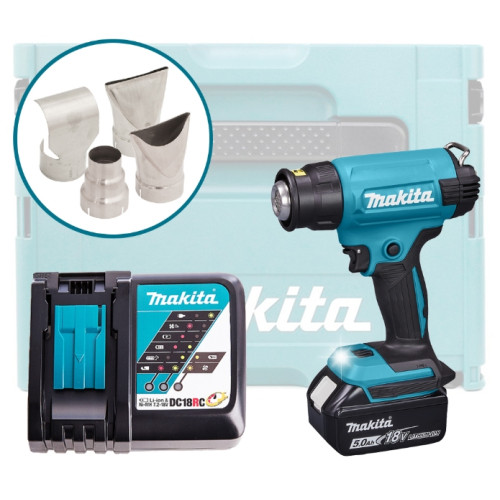 Фен аккумуляторный Makita DHG180RT1J