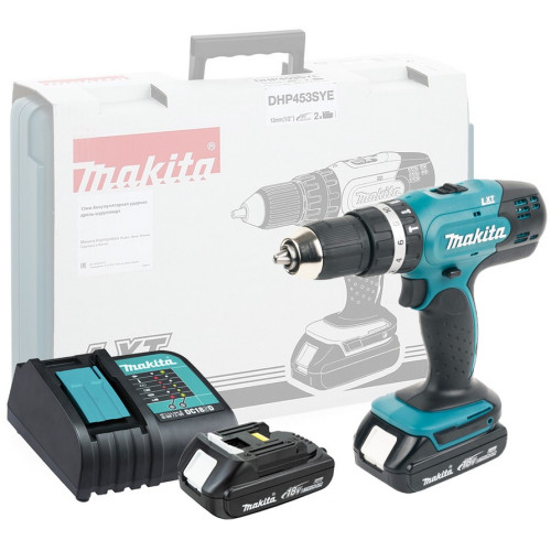 Дрель-шуруповерт ударная аккумуляторная Makita DHP453SYE