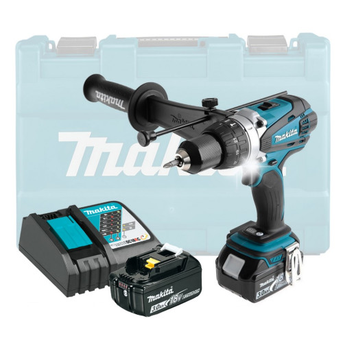 Дрель-шуруповерт ударная аккумуляторная Makita DHP458RFE 