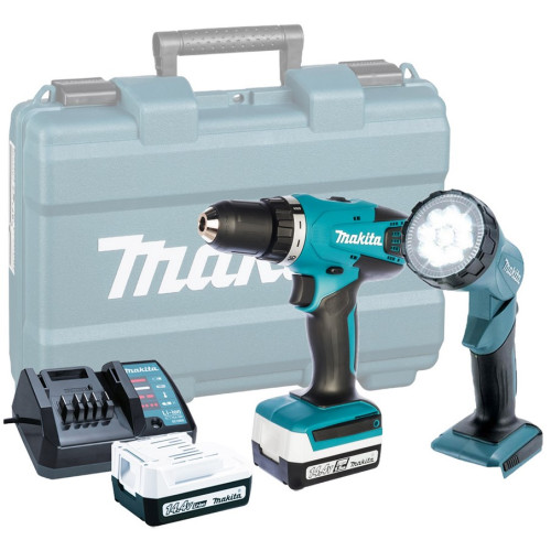 Дрель-шуруповерт аккумуляторная Makita DF347DWLE