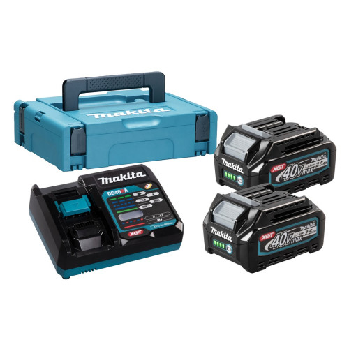 Набор XGT 40В аккумулятор 2 х BL4025 2.5Ач, зарядное DC40RA и Makpac 1 Makita PSK MKP1G00 (191J83-2)