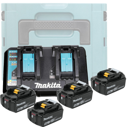 Набор LXT 18В аккумулятор 4 х BL1850B 5.0Ач, зарядное DC18RD и MakPac 3 Makita (199591-7)