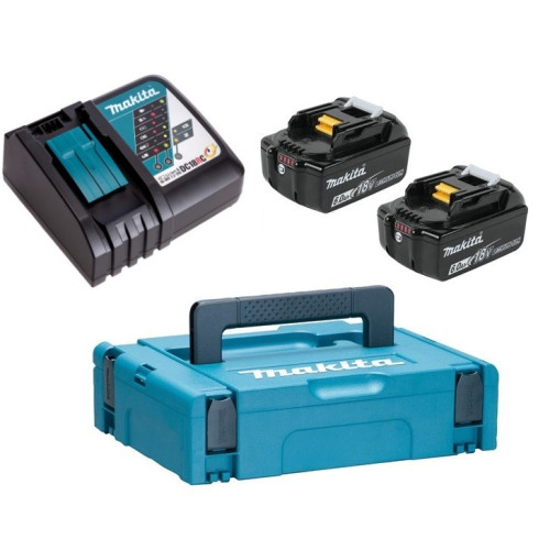Набор LXT 18В аккумулятор 2 х BL1860B 6.0Ач, зарядное DC18RC и MakPac 1 Makita PSK MKP1RG182 (198118-0)