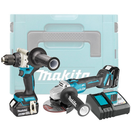 Набор аккумуляторного инструмента Makita DLX2430TJ (DDF486Z, DGA504Z, MakPac)