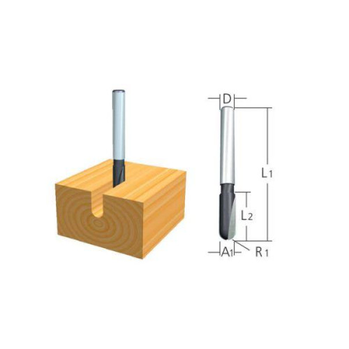 Пазовая галтельная фреза 12.7x9.5x8x32 мм Makita D-10811