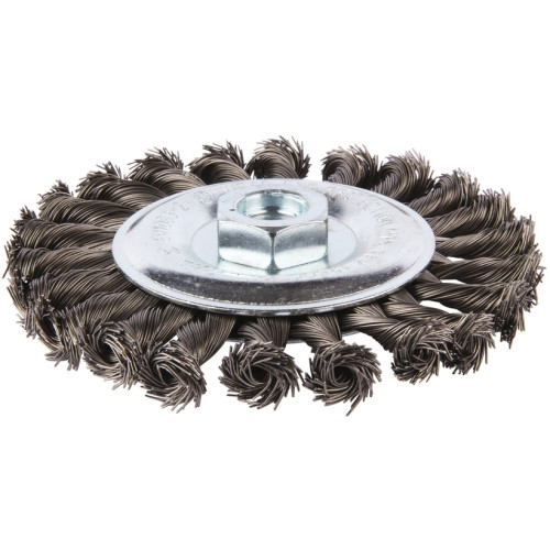 Дисковая щетка 125 мм из стальной проволоки 0,5 мм, M14 для УШМ Makita D-29577