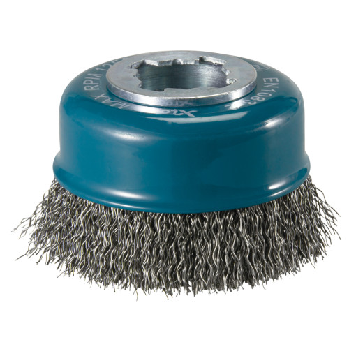Щетка проволочная чашечная X-lock (d75 мм, толщ. проволоки 0,3 мм, гофрированная) Makita D-73396