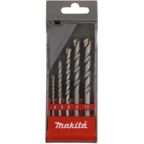 Набор свёрл по бетону (4, 5, 6, 8, 10 мм) 5 шт Makita D-05175