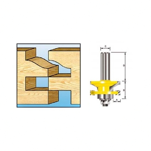 Фреза классическая комбинированная рамочная 78.5x41x22 мм Makita D-48882