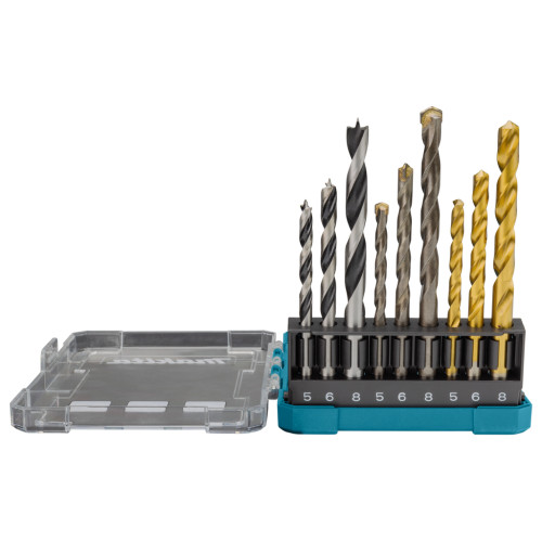 Набор сверл по камню, дереву и металлу, 9 шт Makita D-71962