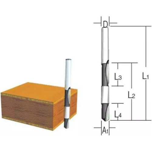 Фреза для окантовки 6x14/12x6x40x70, 3T Makita D-09341