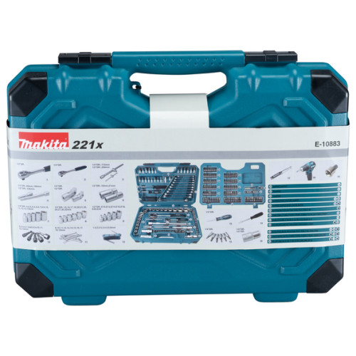 Набор ручного инструмента 221 шт Makita E-10883