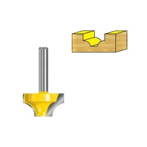 Пазовая фасонная (каплевидная) фреза 38.1x19.9x8x32 мм R12.7 Makita D-11025