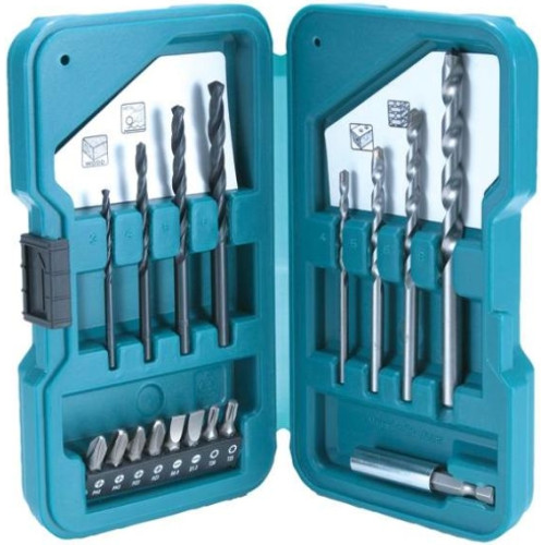 Набор насадок и сверл SQUARE, 17 шт Makita D-40200