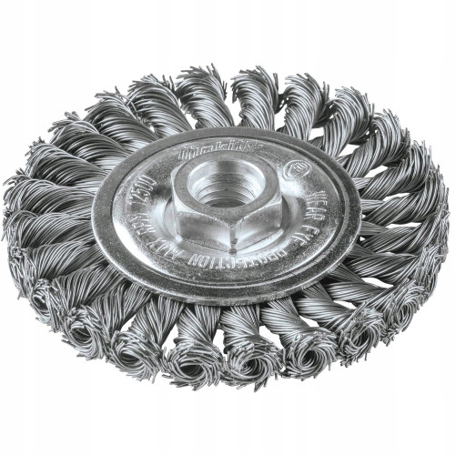 Дисковая щётка 115 мм из стальной проволоки 0,5 мм, M14 для УШМ Makita D-29561