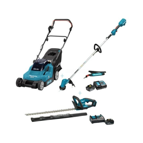 Набор садовых инструментов аккумуляторных Makita DLM382ZA2 (DLM382Z / DUH606RF / DUR192LSF)